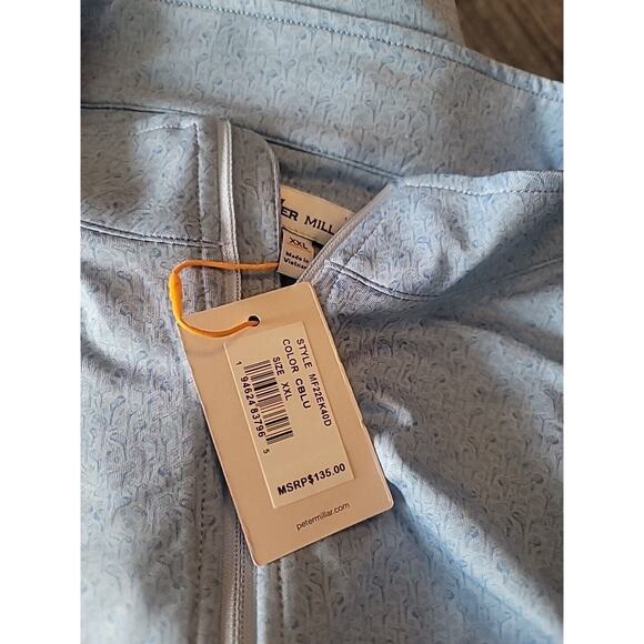 PETER MILLAR Sweatshirt Mens XXL Crown Sport Perth Clubs Performance 1/4 Zip - Picture 3 of 5